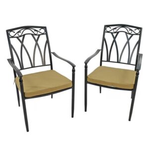 Ascot Metal Garden/ Patio/Dining Chairs - Image 2