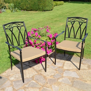 Ascot Metal Garden-Patio-Dining Chairs-2