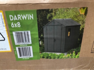 Garden Storage Shed Keter Darwin 6 x 8ft (New Version) Anthracite Garden Storage Shed From Grabzies Marketplace - Image 5