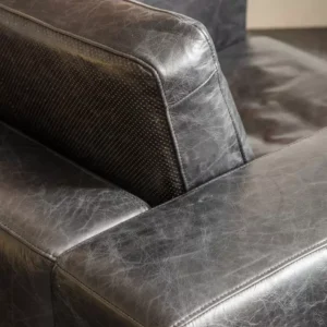 leather black verona armchair