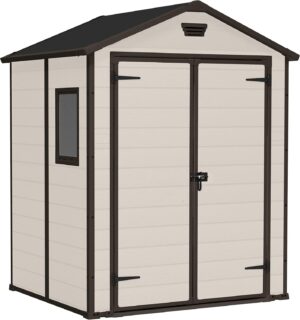 a picture of a keter-manor-6x5 shed ahowing colour and outline