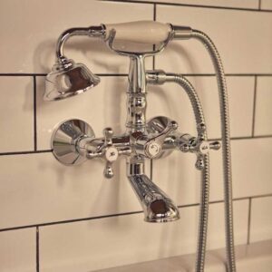 Roca Carmen Wall-Mounted Twin Lever Bath/Shower Mixer - A5A014BC00