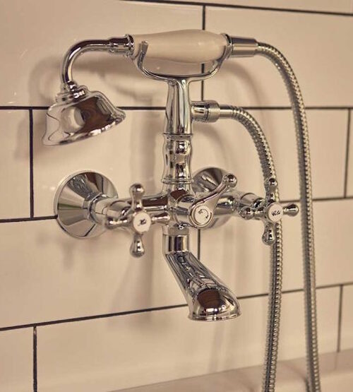 Roca Carmen Wall-Mounted Twin Lever Bath/Shower Mixer - A5A014BC00