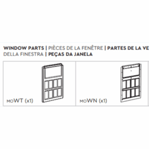 Keter Spare Parts -Keter Factor Shed Replacement Spare Window MOWT&MOWN Keter Spare Part