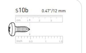 S10B Screws - Keter Shed Spare Replacement Screw parts S10B (20PK) - Image 2
