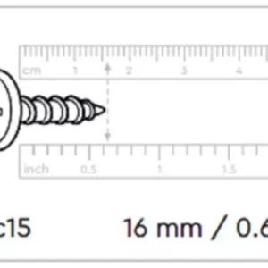 SC15 Screws - Keter Shed Spare Replacement Screw parts SC15 (20PK)