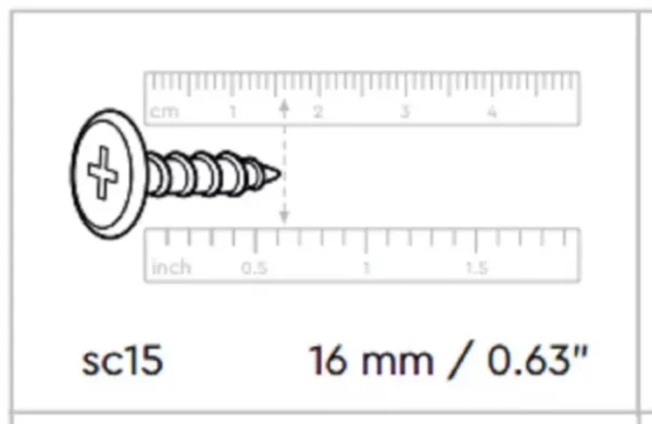 SC15 Screws - Keter Shed Spare Replacement Screw parts SC15 (20PK)