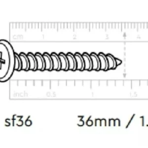 SF36 Screws - Keter Darwin Shed Spare Replacement Screw parts SF36 (15PK)