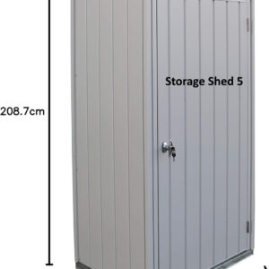 Duramax Palladium High Store Locker Single Door with Roof Garden and Front Skylight