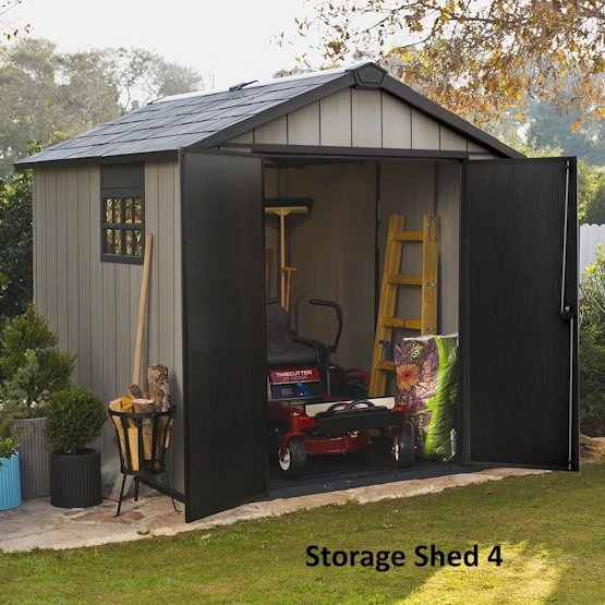 KeterOakland7.5ft.Wx9ft.DApexOutdoorGardenShed